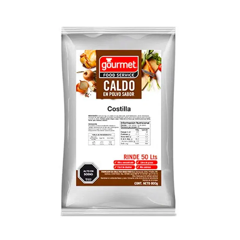 Caldo Gourmet Costilla 6 unidades.