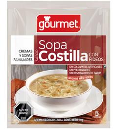 Sopa Gourmet Costilla Fideos 62 grs.