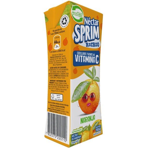 Néctar Sprim Pack Naranja 190 ml