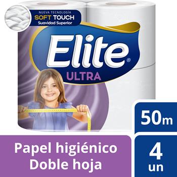 Papel Higiénico Elite Ultra 50 mts. 4Rollos