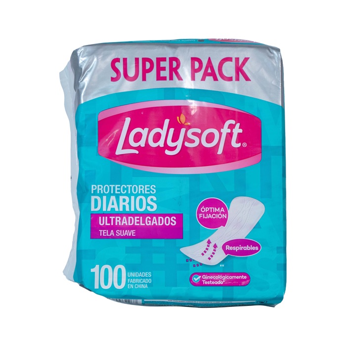 Protector Diario Ladysoft Ultra Delgado 100 un
