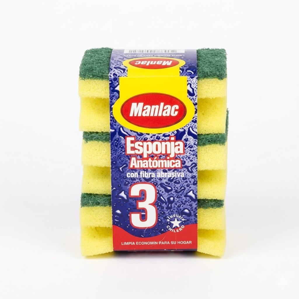 Esponja Manlac Anatómica 3 un