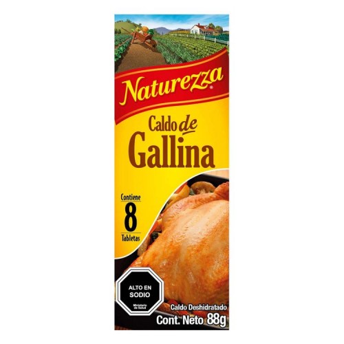 Caldo Naturezza Gallina 8 unidades