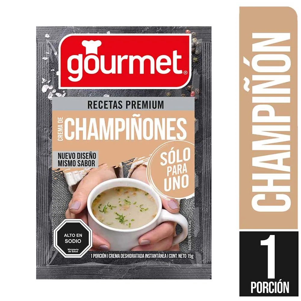 Crema Gourmet para Uno Champiñón 15 grs.