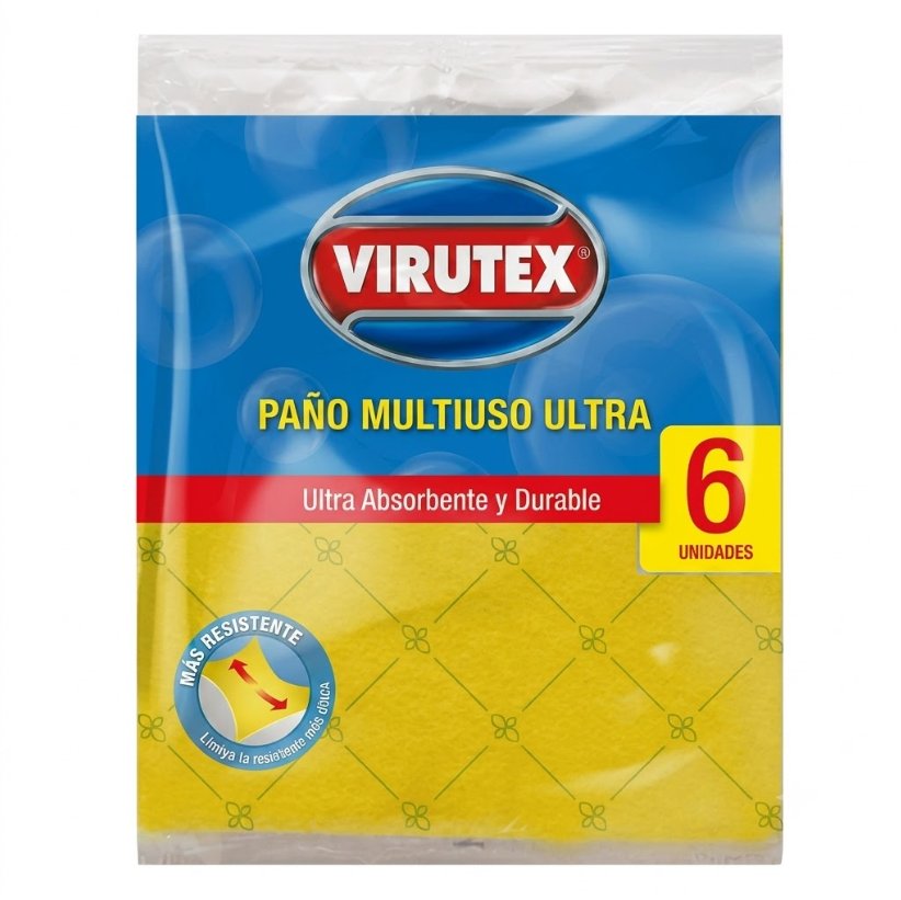 Paño Virutex Multiuso Ultra Absorbente 6 un