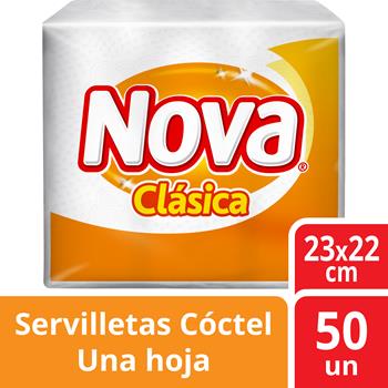 Servilleta Nova Clásica Cóctel 50 unidades.