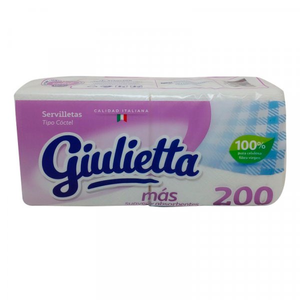 Servilleta Giulietta Cóctel 200 unidades.