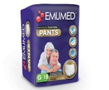 Pañal Adulto Emumed Premium G 18 unidades.