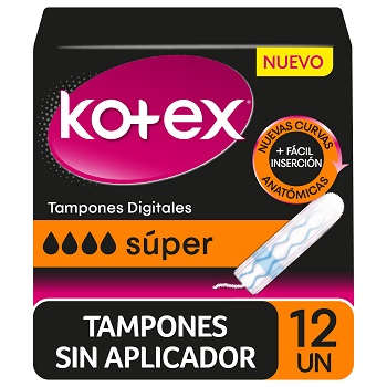 Tampón Kotex Digital Super 12 un