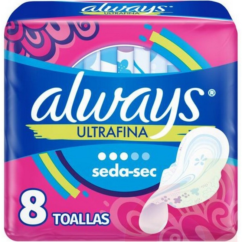 Toallas Higiénicas Always Ultrafina 8 un