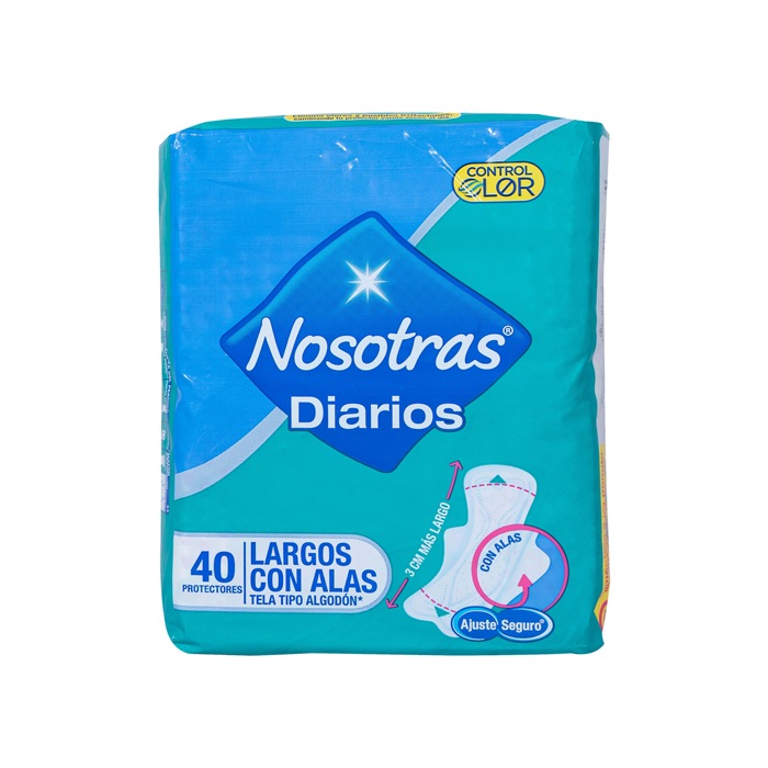 Protector Diario Nosotras Largo con Alas 40 un