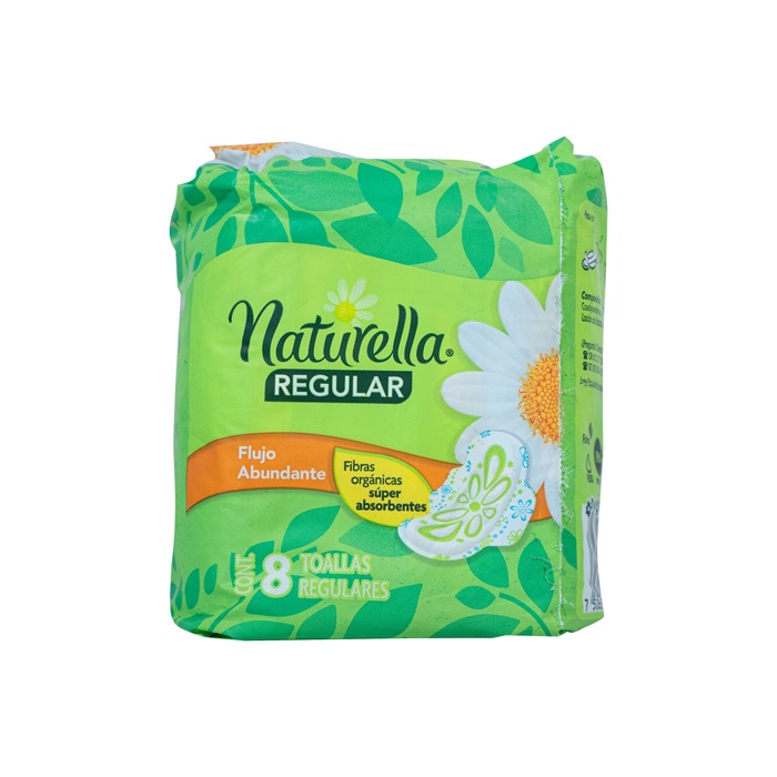 Toallas Higiénicas Naturella Día con Alas 8 un