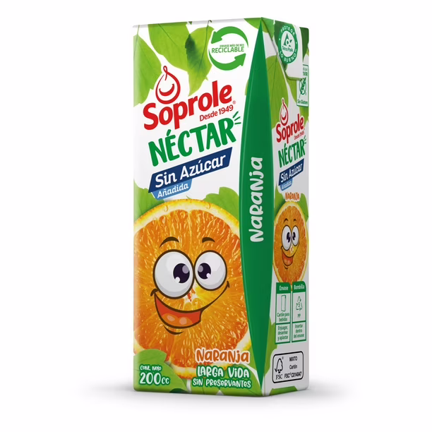 Néctar Soprole Naranja 200 ml
