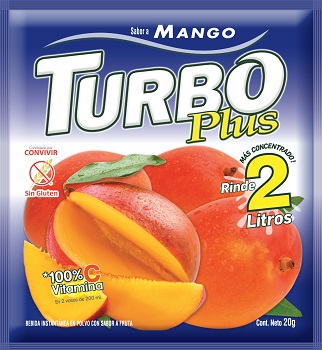 Jugo Turbo Plus Mango 20 grs.