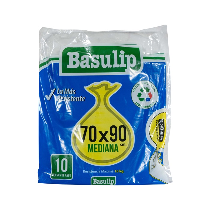Bolsa Aseo Basulip 70x90 Cms. 10 un