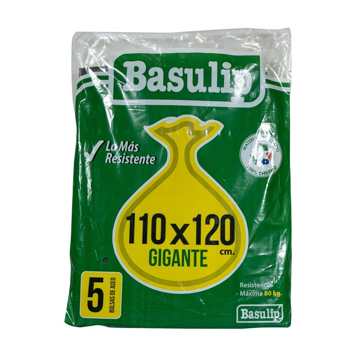 Bolsa Aseo Basulip 120 10 unidades.