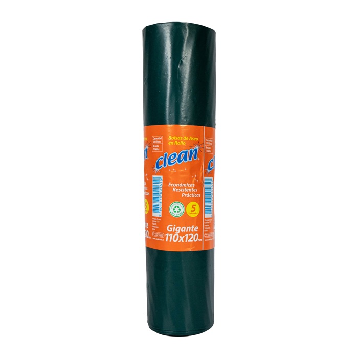 Bolsa Aseo Clean 120 5 unidades.