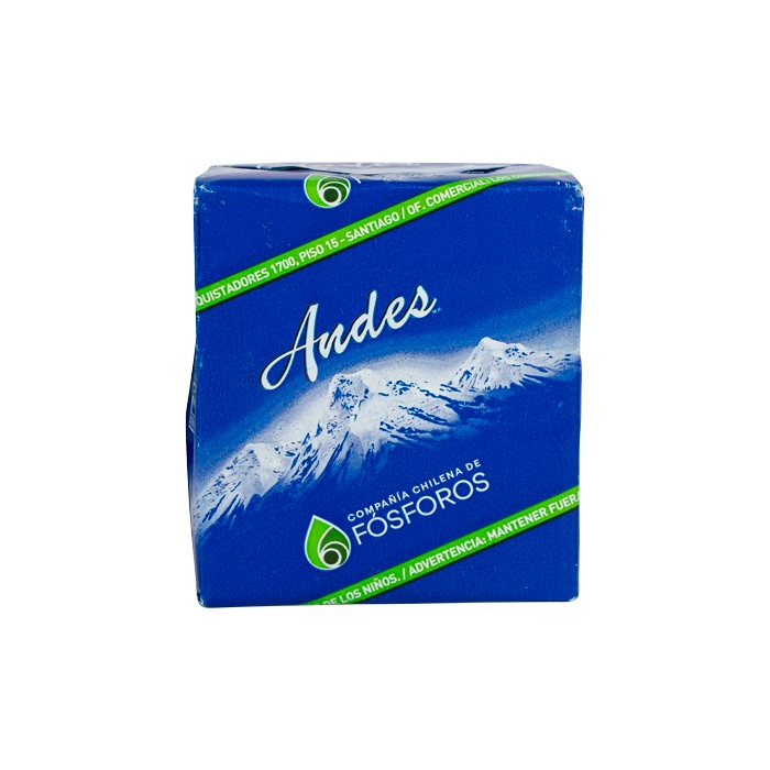 Fósforos Andes 10 unidades.