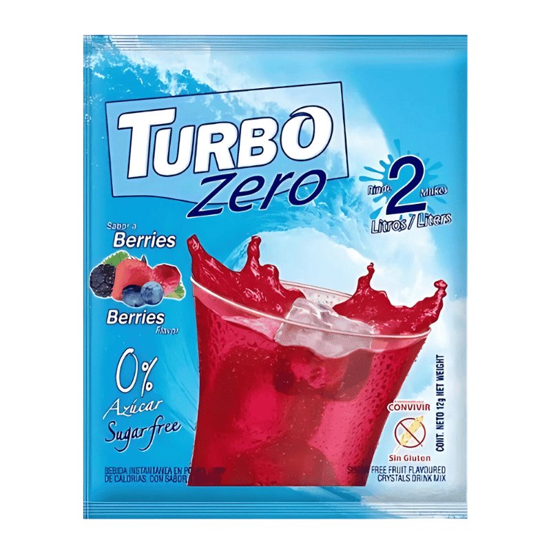 Jugo Turbo Zero Berries 12 grs.