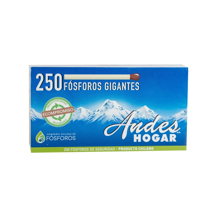 Fósforos Andes 250 un