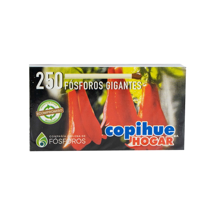 Fósforos Copihue 80 unidades.