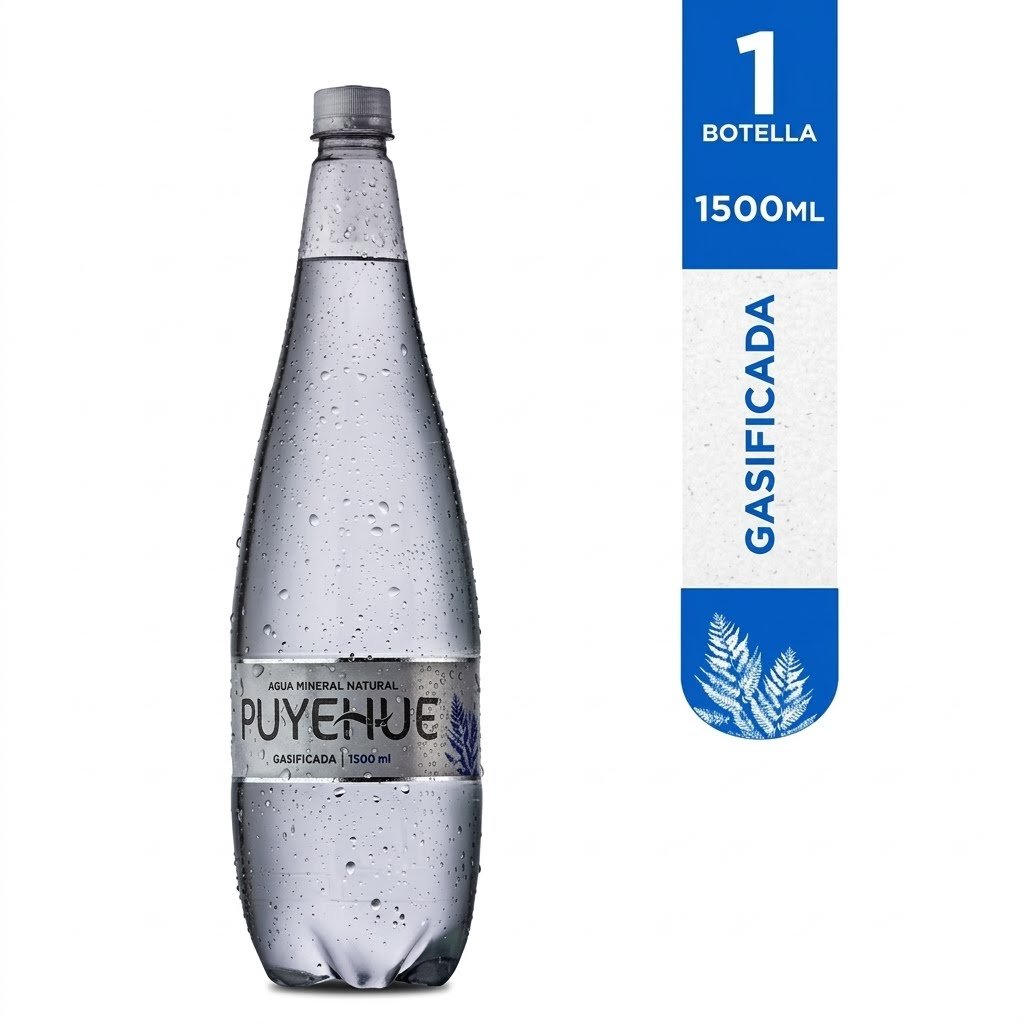 Agua Mineral Puyehue con Gas 1500 ml