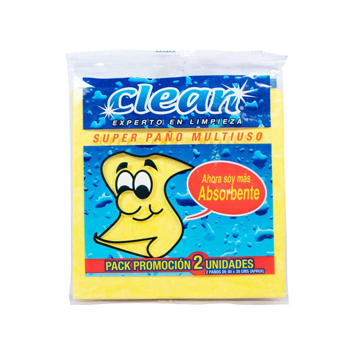 Paño Multiuso Clean 2 unidades.