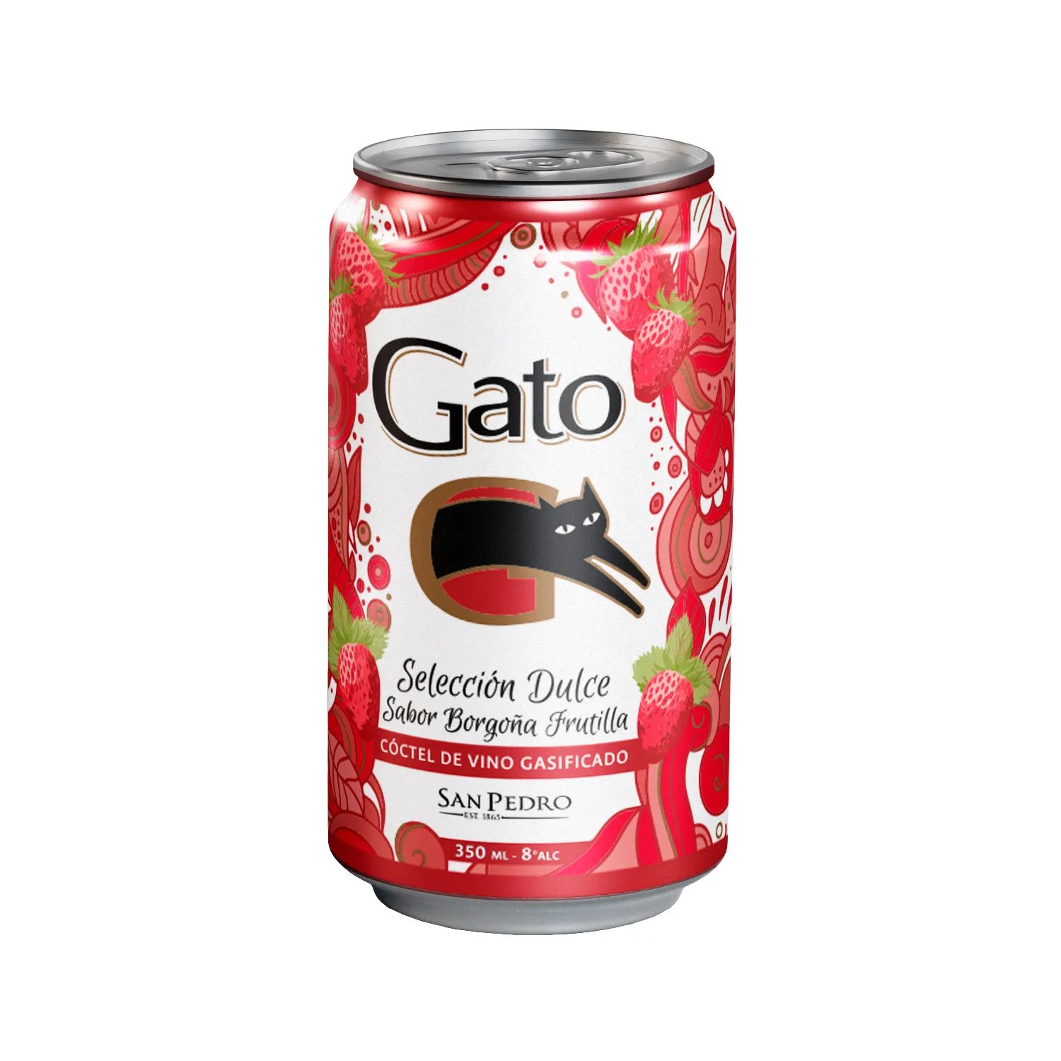 Cóctel De Vino Gato Dulce Borgoña 9° 350 ml