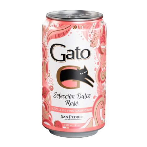 Cóctel De Vino Gato Dulce Rosé 9° 350 ml
