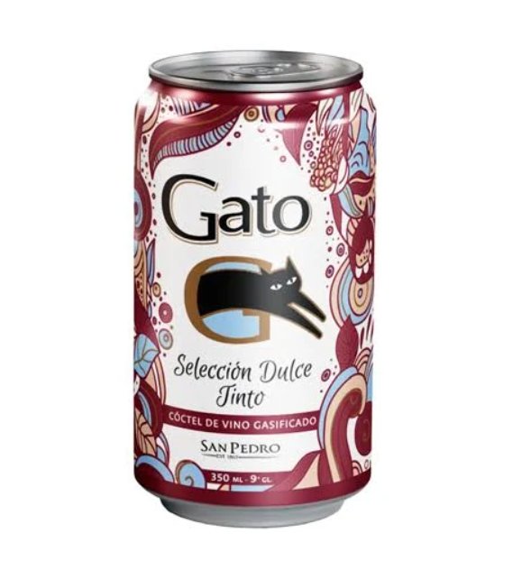 Cóctel De Vino Gato Dulce Tinto Lata 350 ml