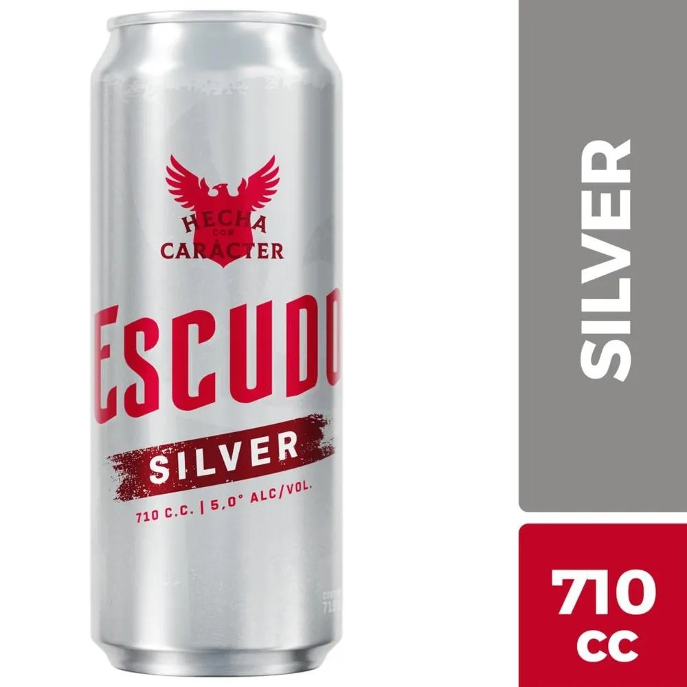 Cerveza Escudo Silver Lata 710 ml