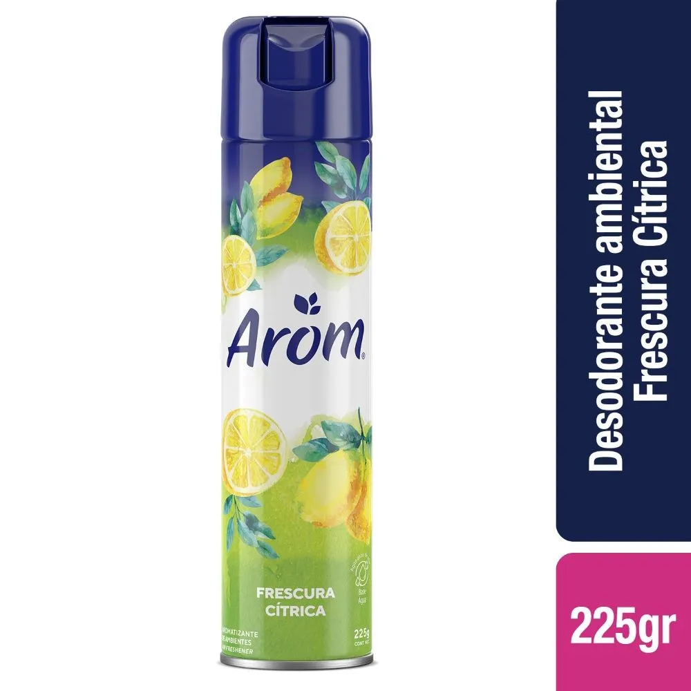 Desodorante Ambiental Arom Frescura Cítrica 225 grs.