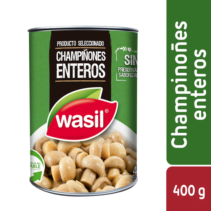 Wasil Champiñones Enteros 400 grs.