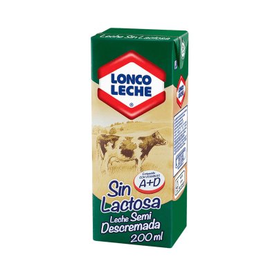Leche sin Lactosa Semidescremada Loncoleche 200 ml