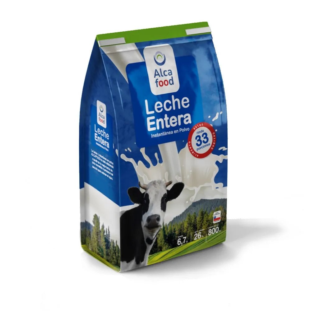 Leche Alcafood Entera 26% 800 grs.