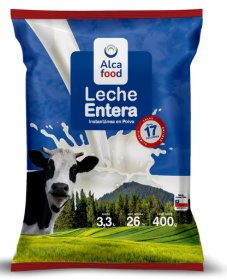 Leche Alcafood Entera 26% 400 grs.