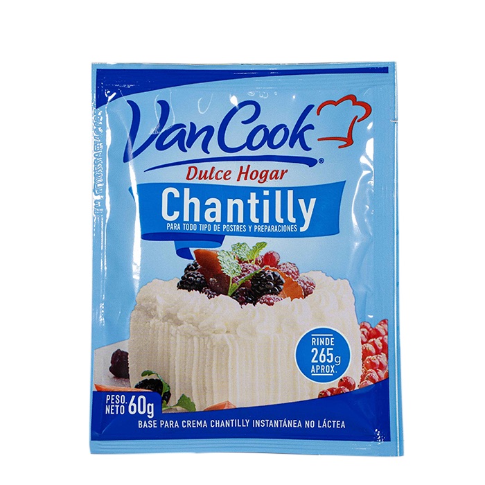 Crema Chantilly Vancook 60 grs.