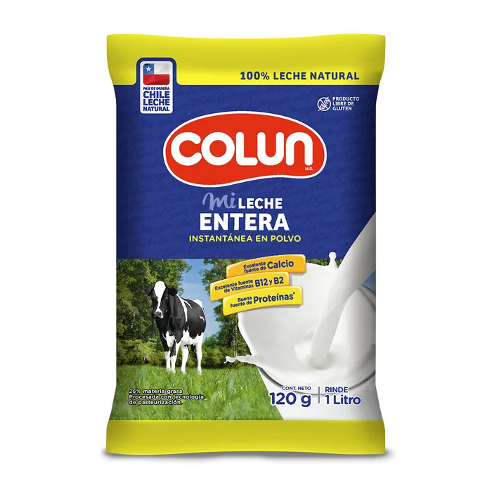 Leche Colun Entera Instantánea 120 grs.