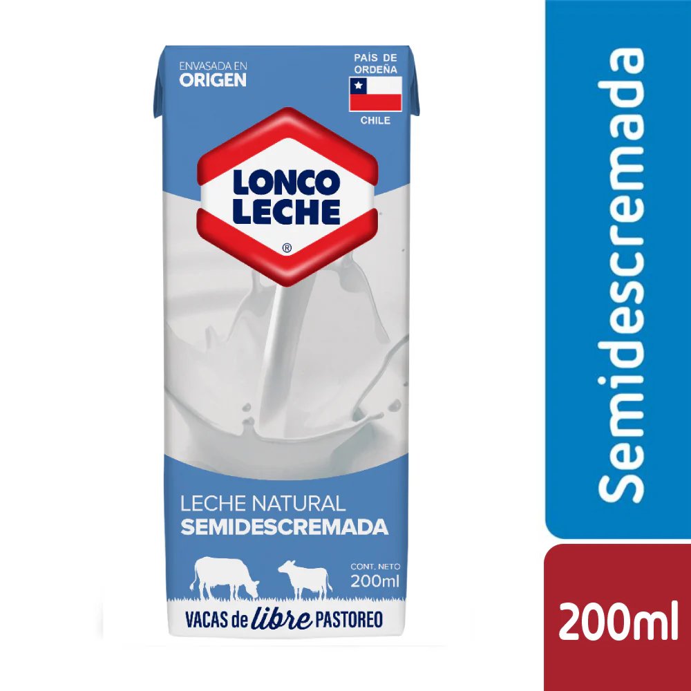 Leche Loncoleche Semidescremada 200 ml