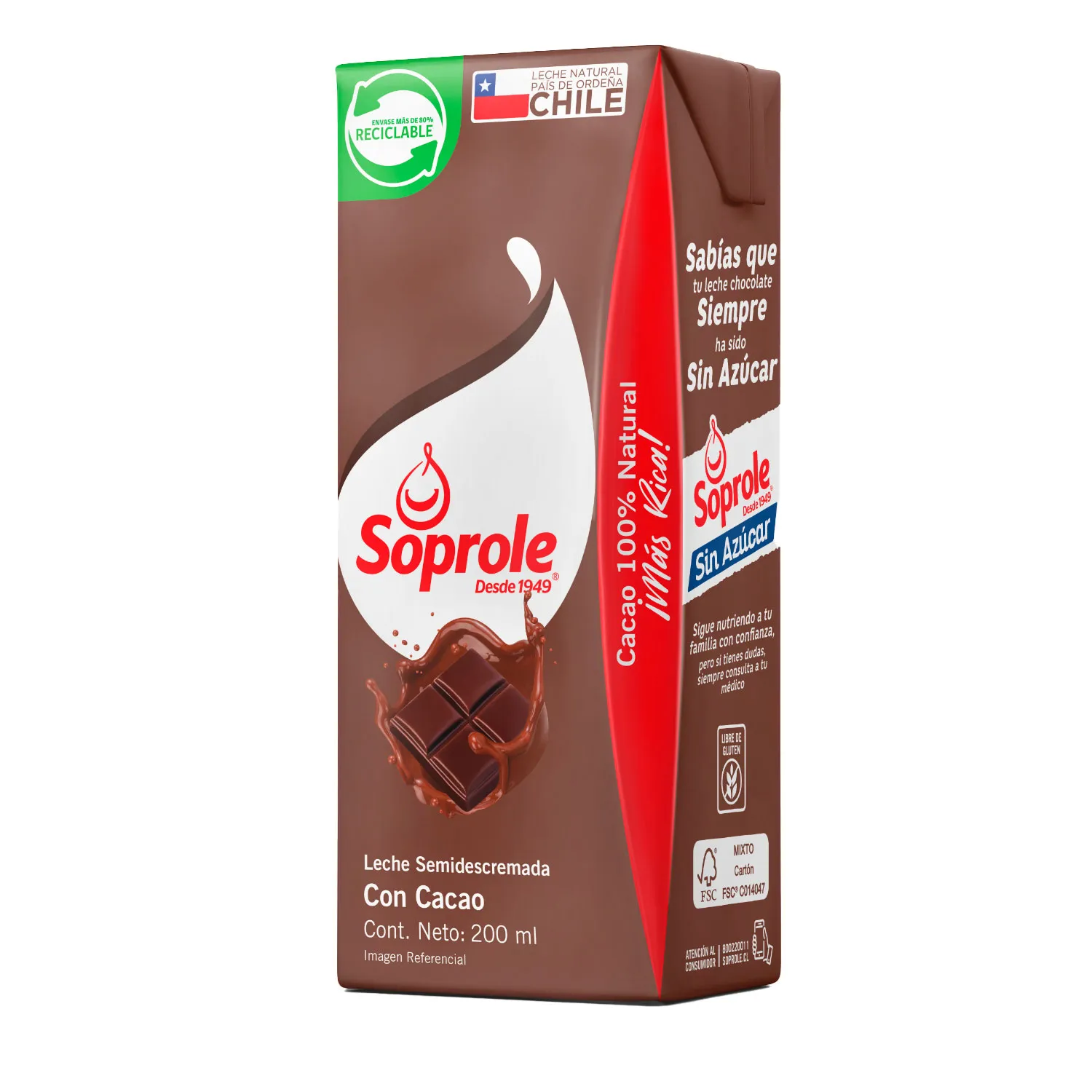 Leche Soprole Chocolate 200 ml