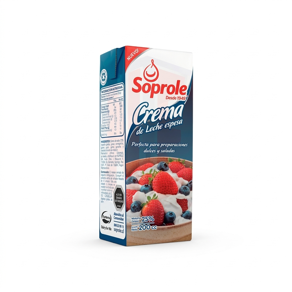 Crema Soprole Tetra 200 ml
