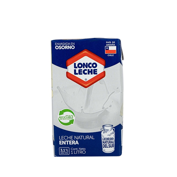 Leche Loncoleche Lonco sin Tapa Entera 1 L