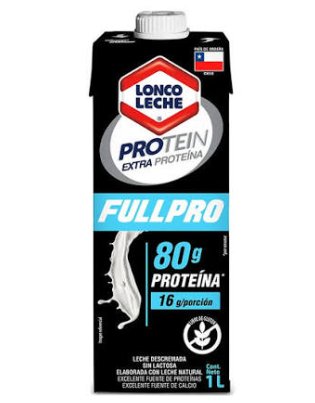 Leche Loncoleche Full Pro 80% De Proteína 1 L