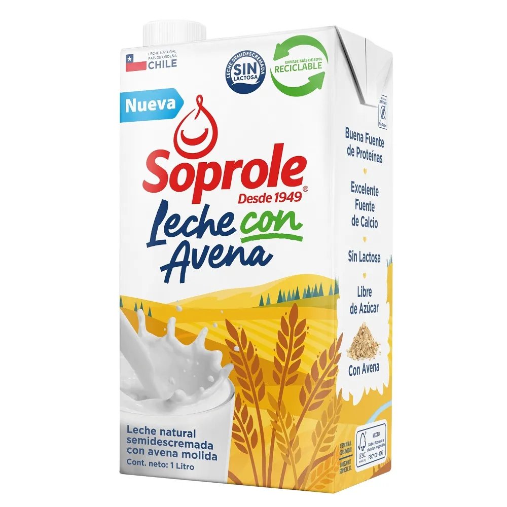 Leche con Avena Soprole 1 lt.