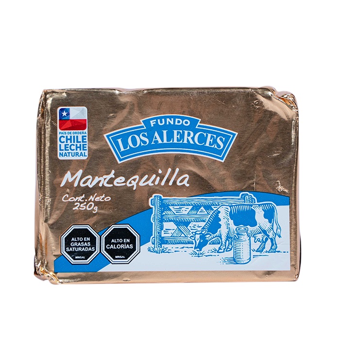Mantequilla Los Alerces 250 grs.