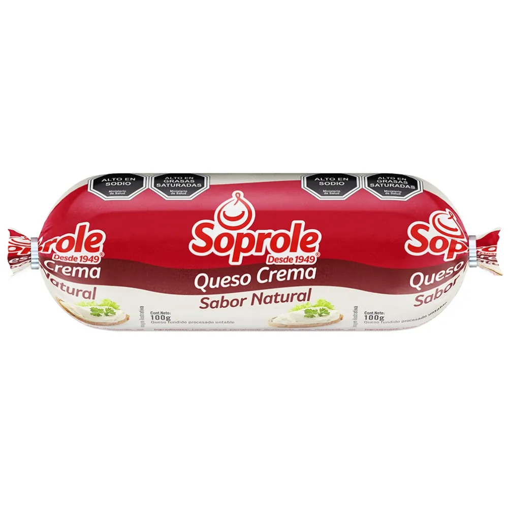 Queso Crema Soprole Natural 100 grs.