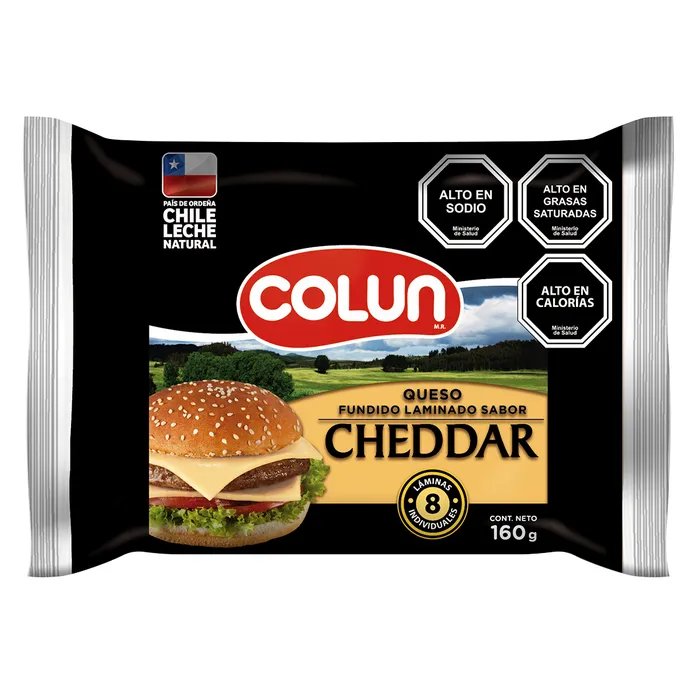 Queso Cheddar Colun 160 grs.