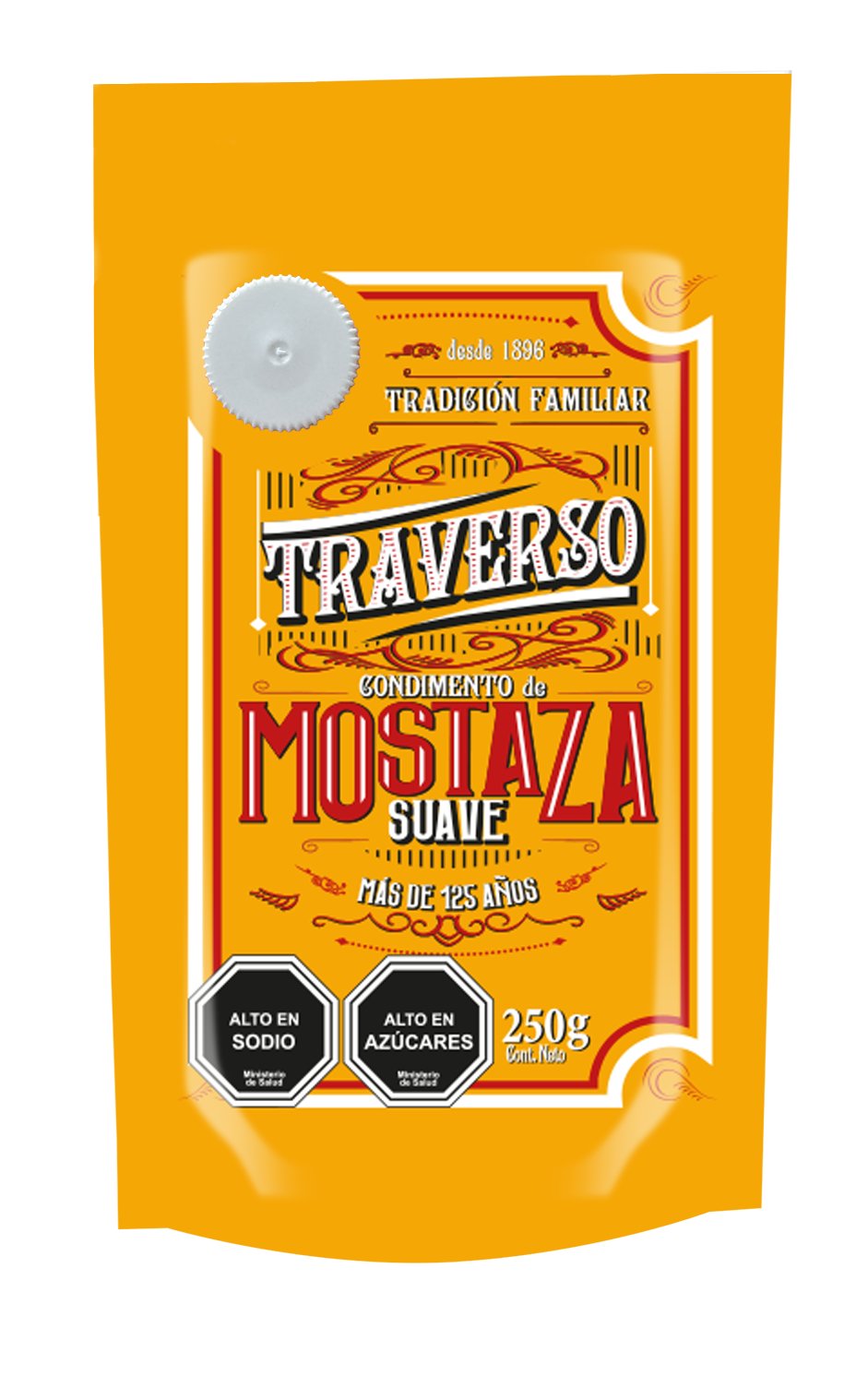 Mostaza Traverso Vintage Suave 250 grs.