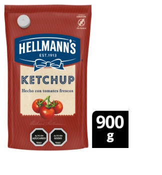 Ketchup Hellmanns Doypack 900 grs.