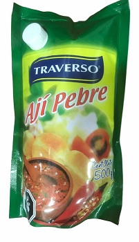 Ají Pebre Traverso Doypack 500 grs.